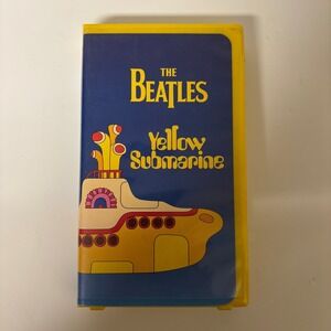 The Beatles Yellow Submarine VHS 1999 Digital Video Transfer Yellow Clamshell